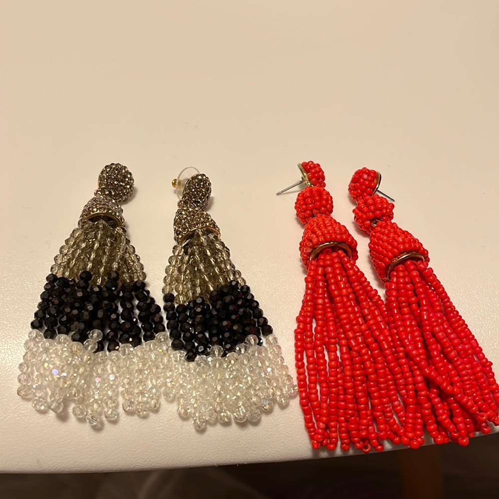 Baublebar fringe earrings- combo